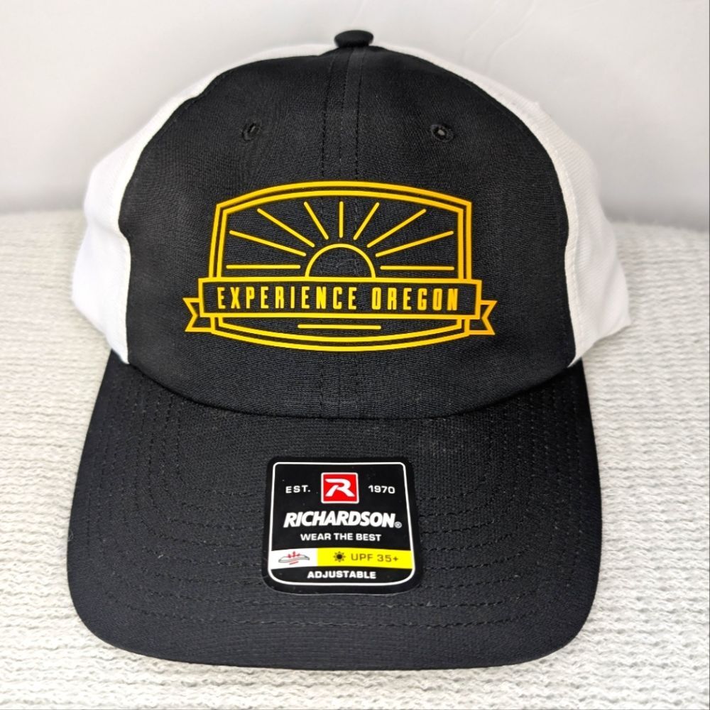 Experience Oregon Richardson Performance Hat Black White New